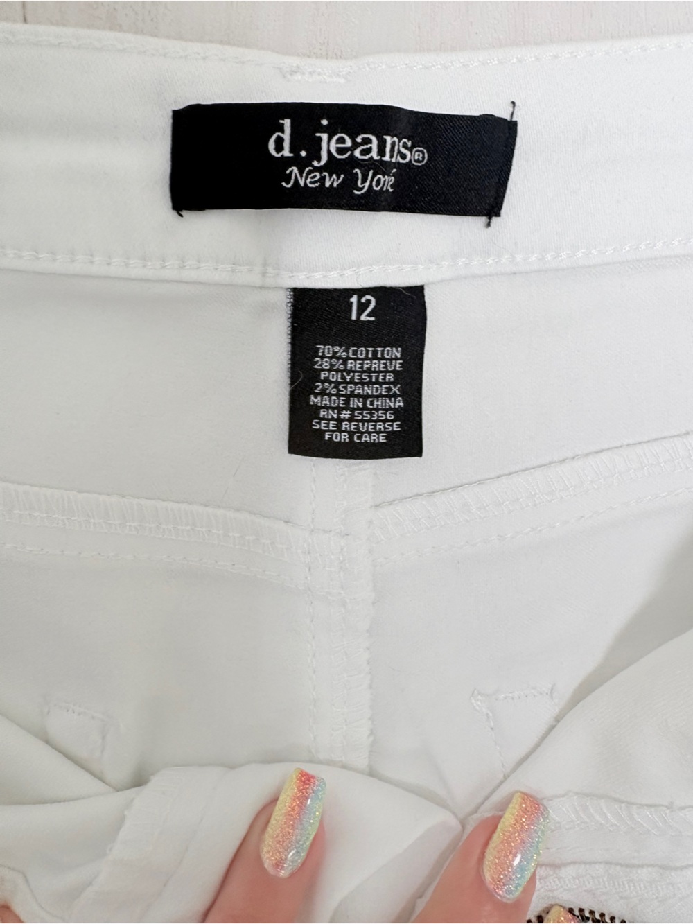 d. jeans White Women's Stretch Jeggings